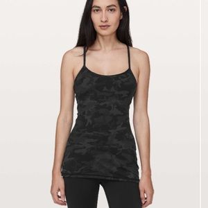 Lululemon Power Y Tank Black Camo Size 6